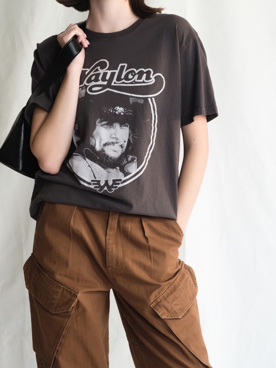 People of Leisure Tops - Waylon Jennings Tee